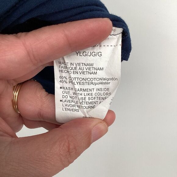 Boys Under‎ Armour Project Rock Short Sleeve Tee navy blue/gold large - Picture 3 of 4